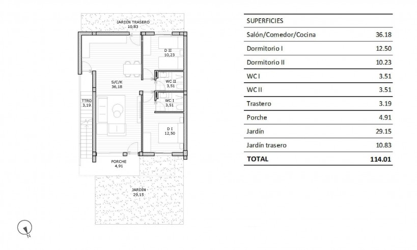 Nybyggnation - Bungalow - San Miguel de Salinas - Costa Blanca South