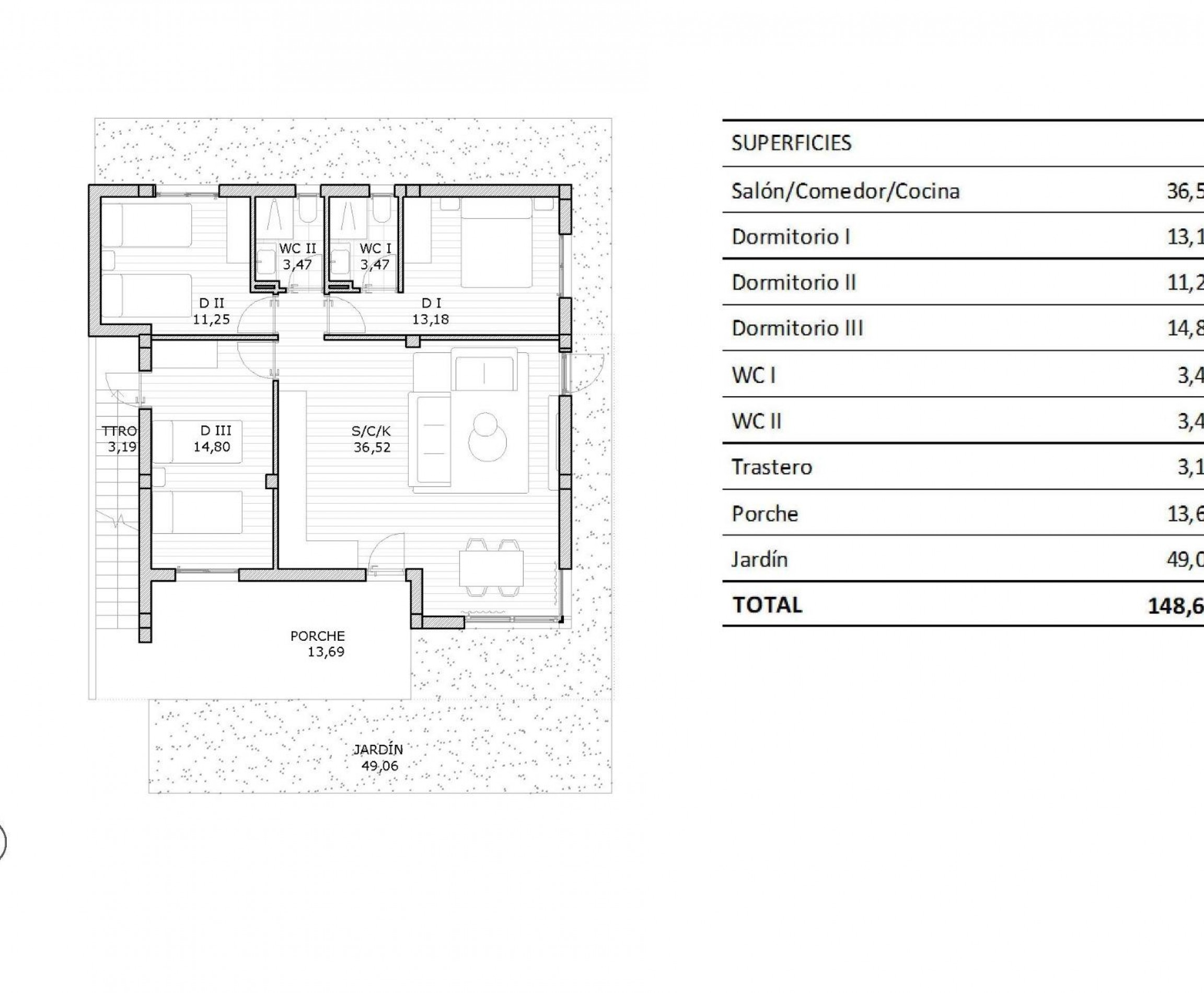 Nybyggnation - Bungalow - San Miguel de Salinas - Costa Blanca South