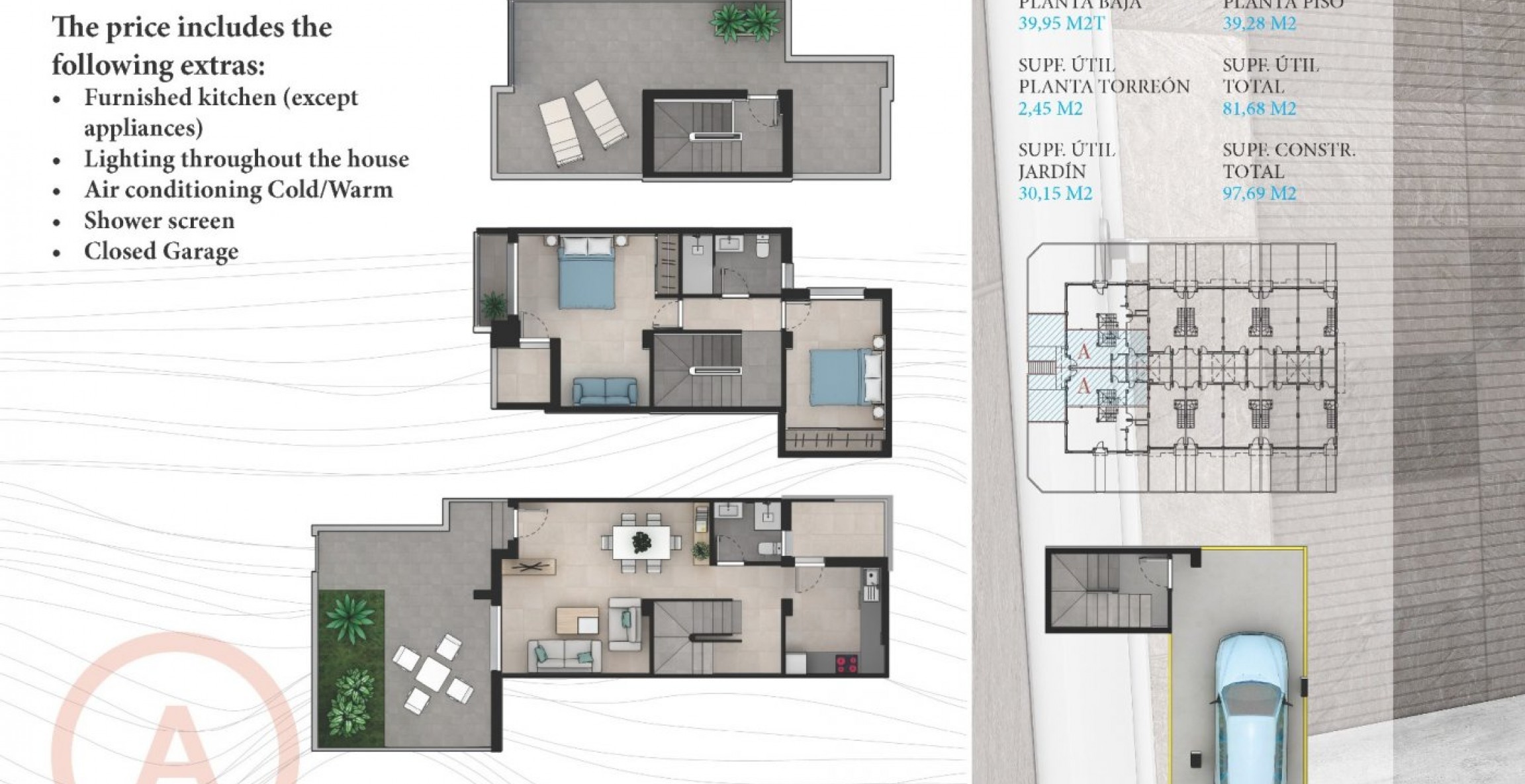 Nybyggnation - Town House - La Manga del Mar Menor - Costa Calida