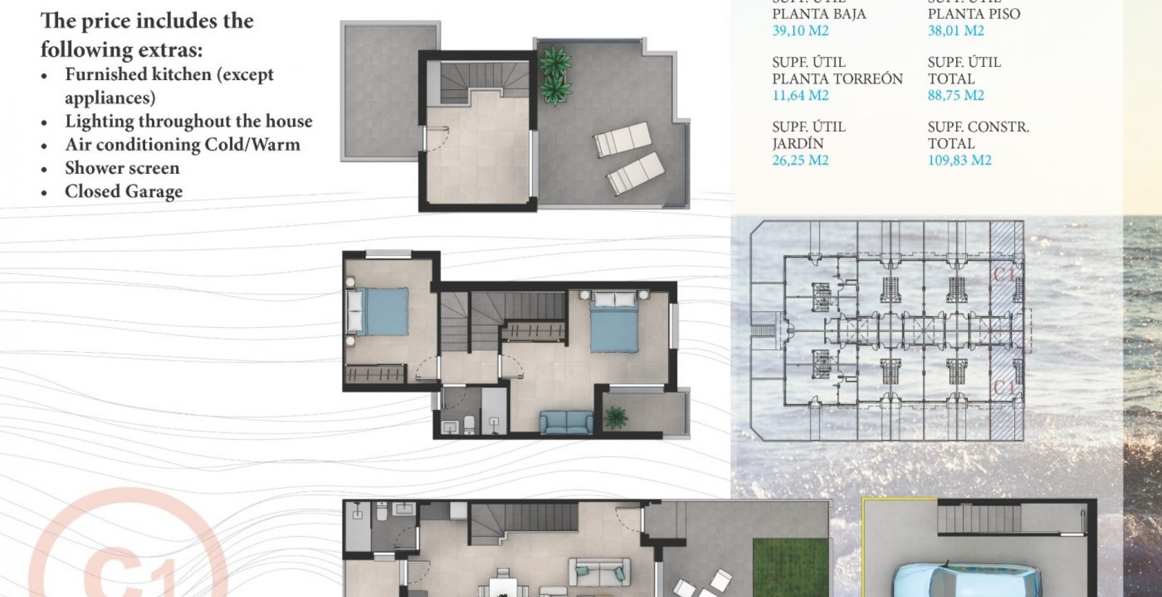 Nybyggnation - Town House - La Manga del Mar Menor - Costa Calida