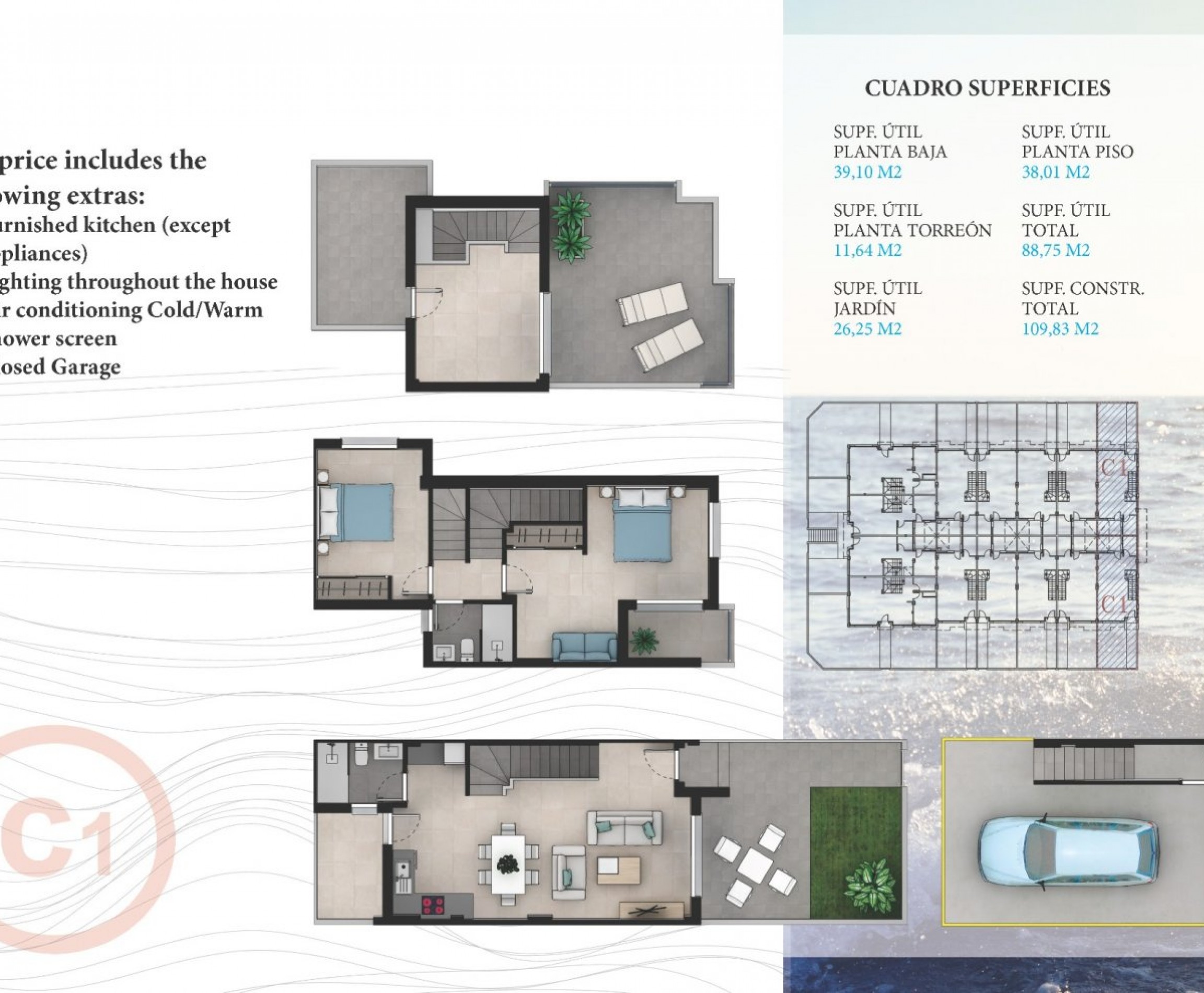 Nybyggnation - Town House - La Manga del Mar Menor - Costa Calida