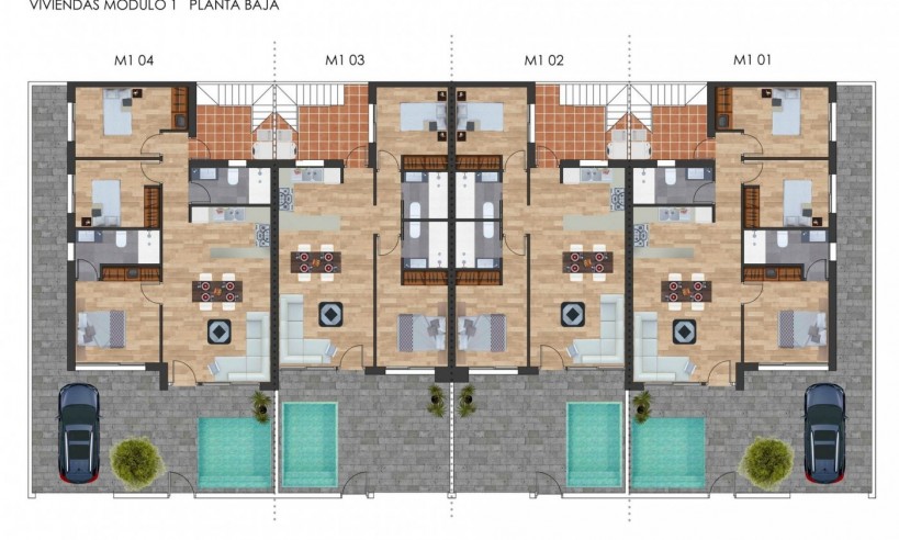 Nueva construcción  - Town House - Torre Pacheco - Costa Calida