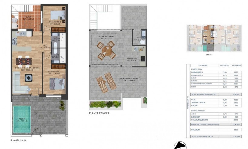 Nueva construcción  - Town House - Torre Pacheco - Costa Calida