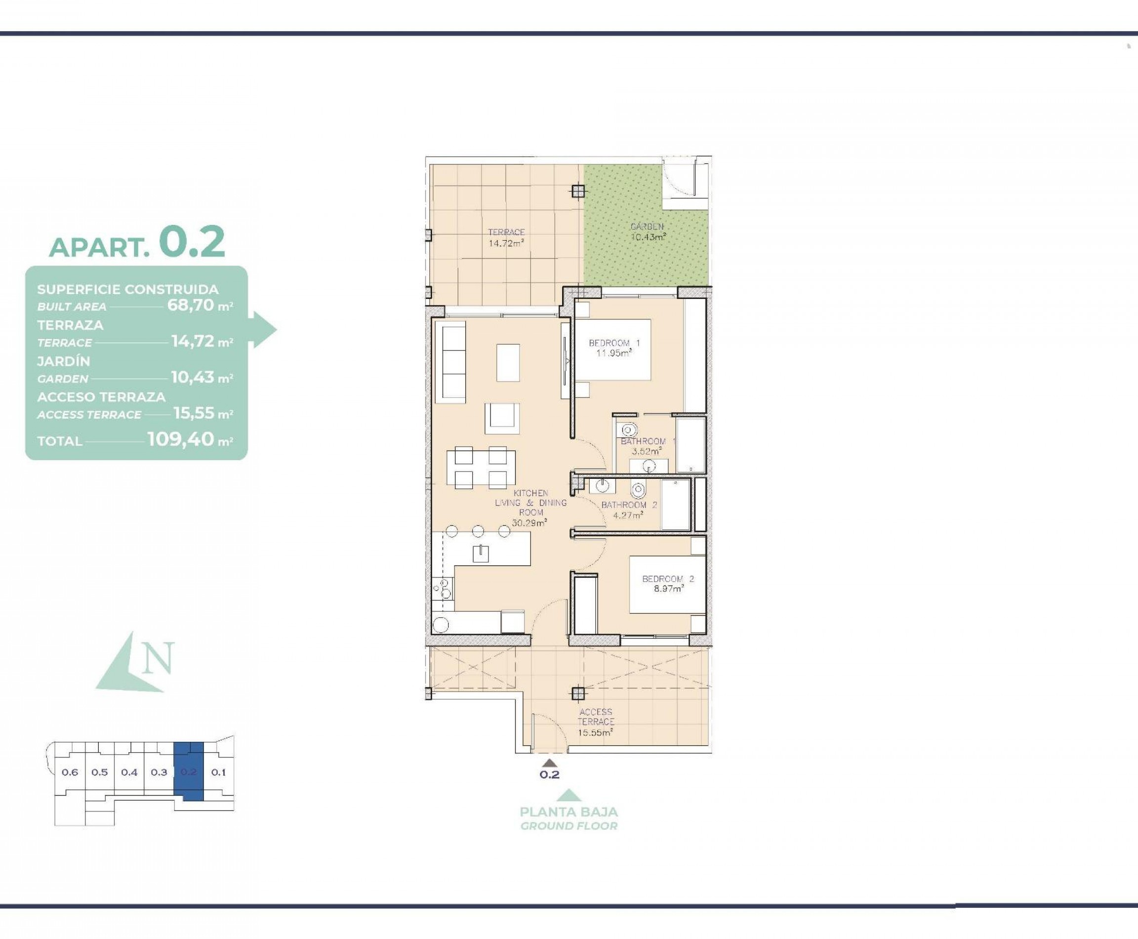 New Build - Apartment - Los Alcázares - Serena Golf