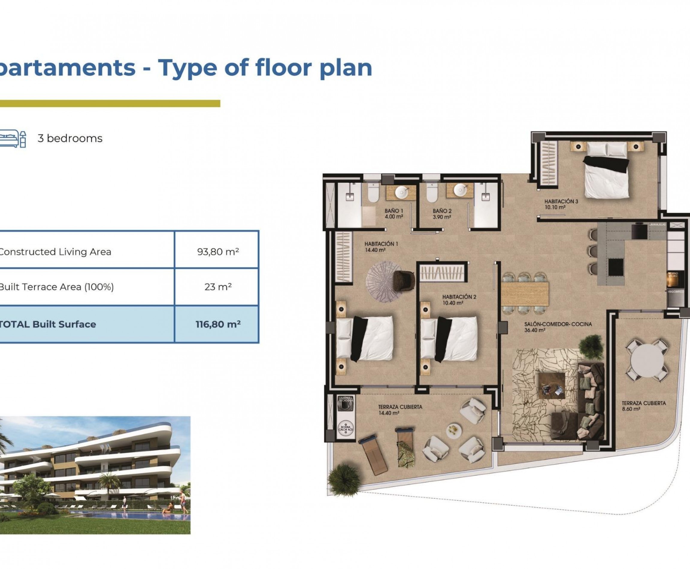 Nybyggnation - Apartment - Orihuela Costa - La Ciñuelica