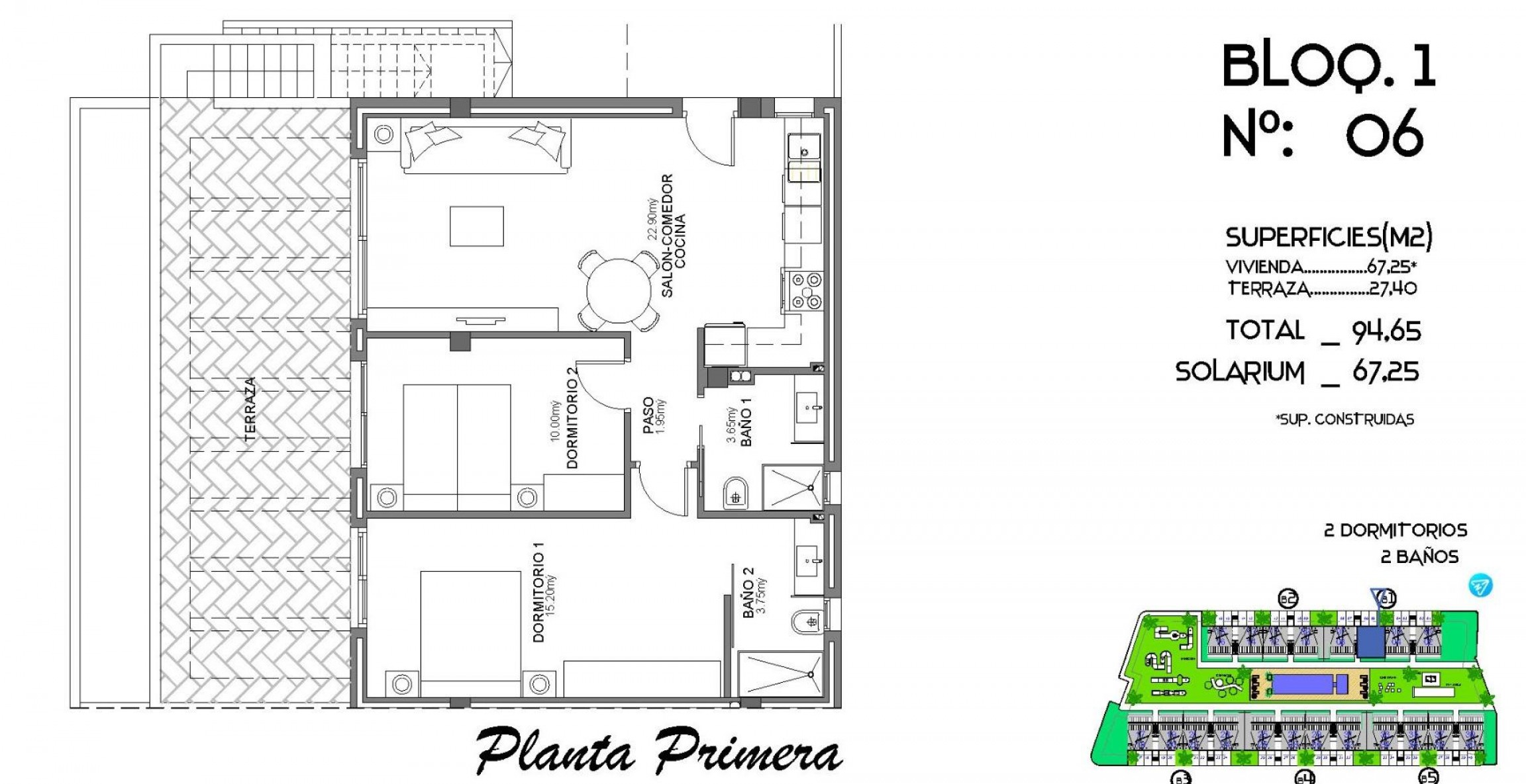 Nueva construcción  - Bungaló - Algorfa - El Campo de Golf La Finca