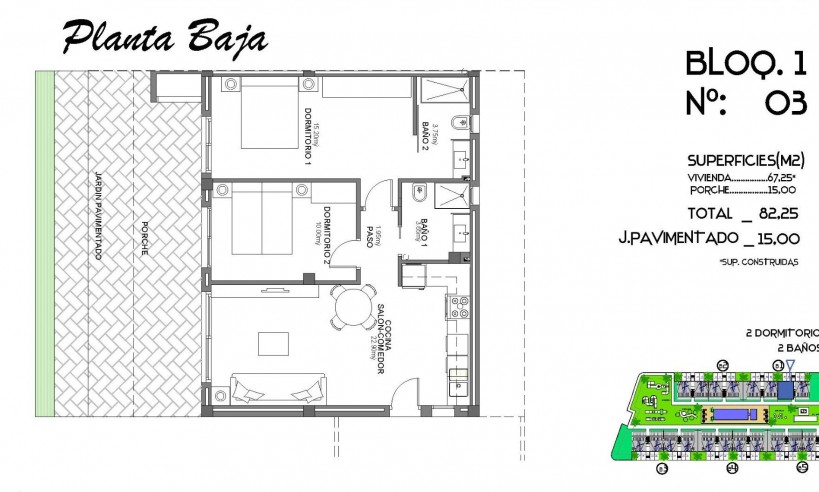 Nueva construcción  - Bungaló - Algorfa - El Campo de Golf La Finca