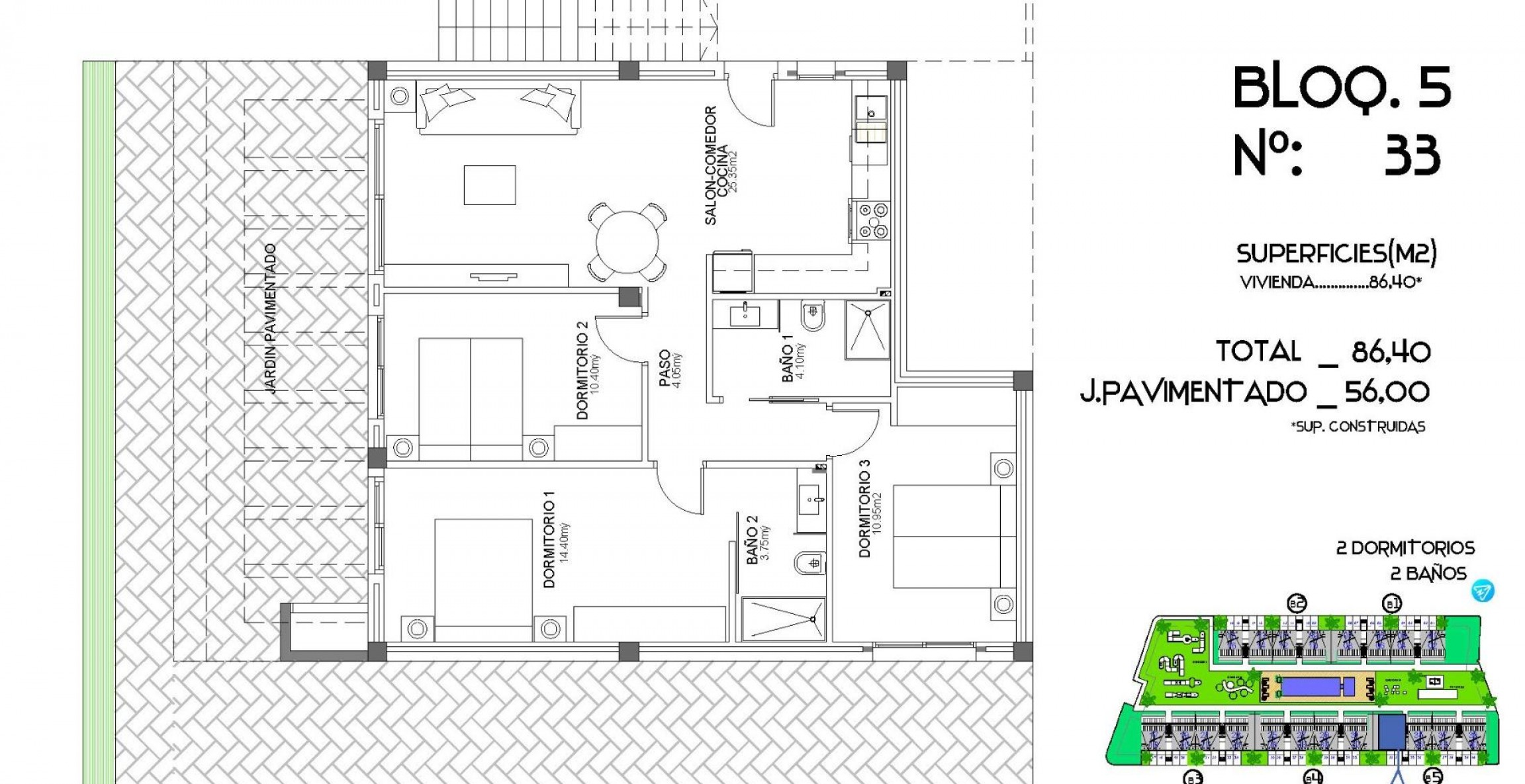 Nueva construcción  - Bungaló - Algorfa - El Campo de Golf La Finca