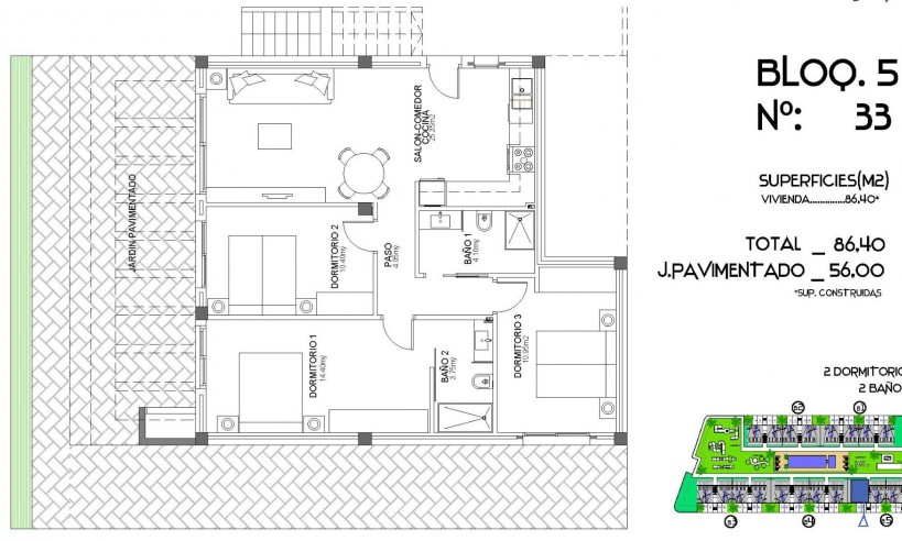 Nueva construcción  - Bungaló - Algorfa - El Campo de Golf La Finca