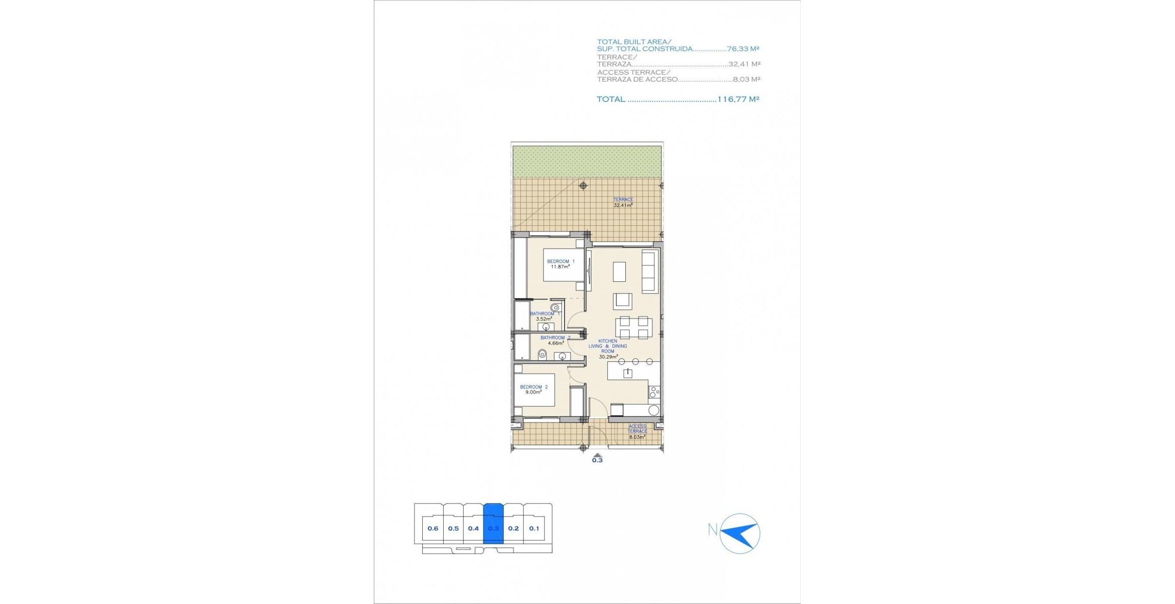 New Build - Apartment - Los Alcázares - Serena Golf