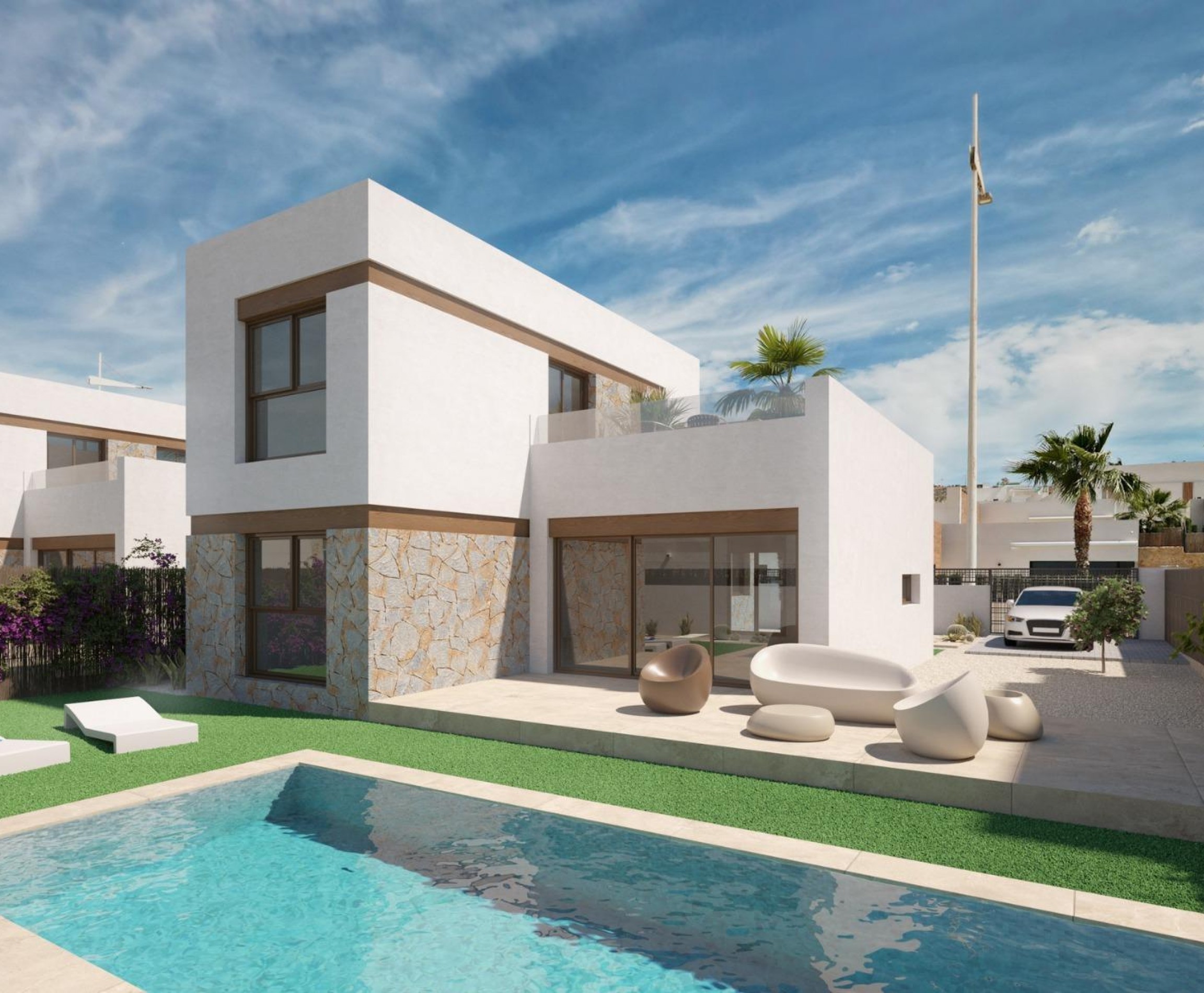 Villa - Nueva construcción  - Algorfa - El Campo de Golf La Finca