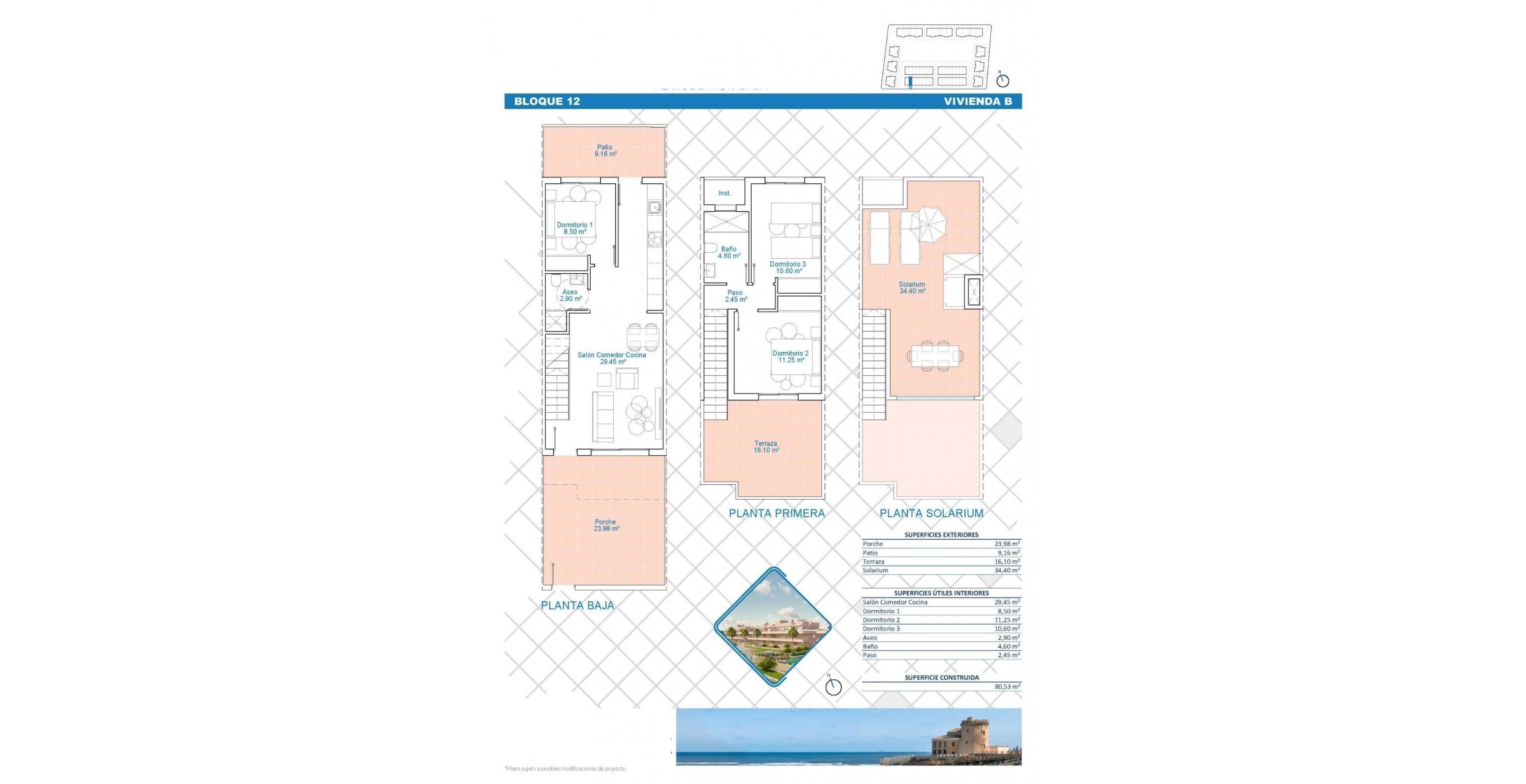 Nueva construcción  - Town House - Pilar de la Horadada - Lo Monte