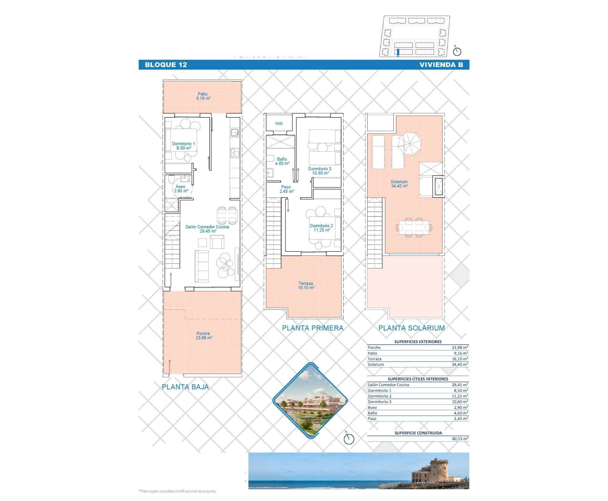 Nueva construcción  - Town House - Pilar de la Horadada - Lo Monte