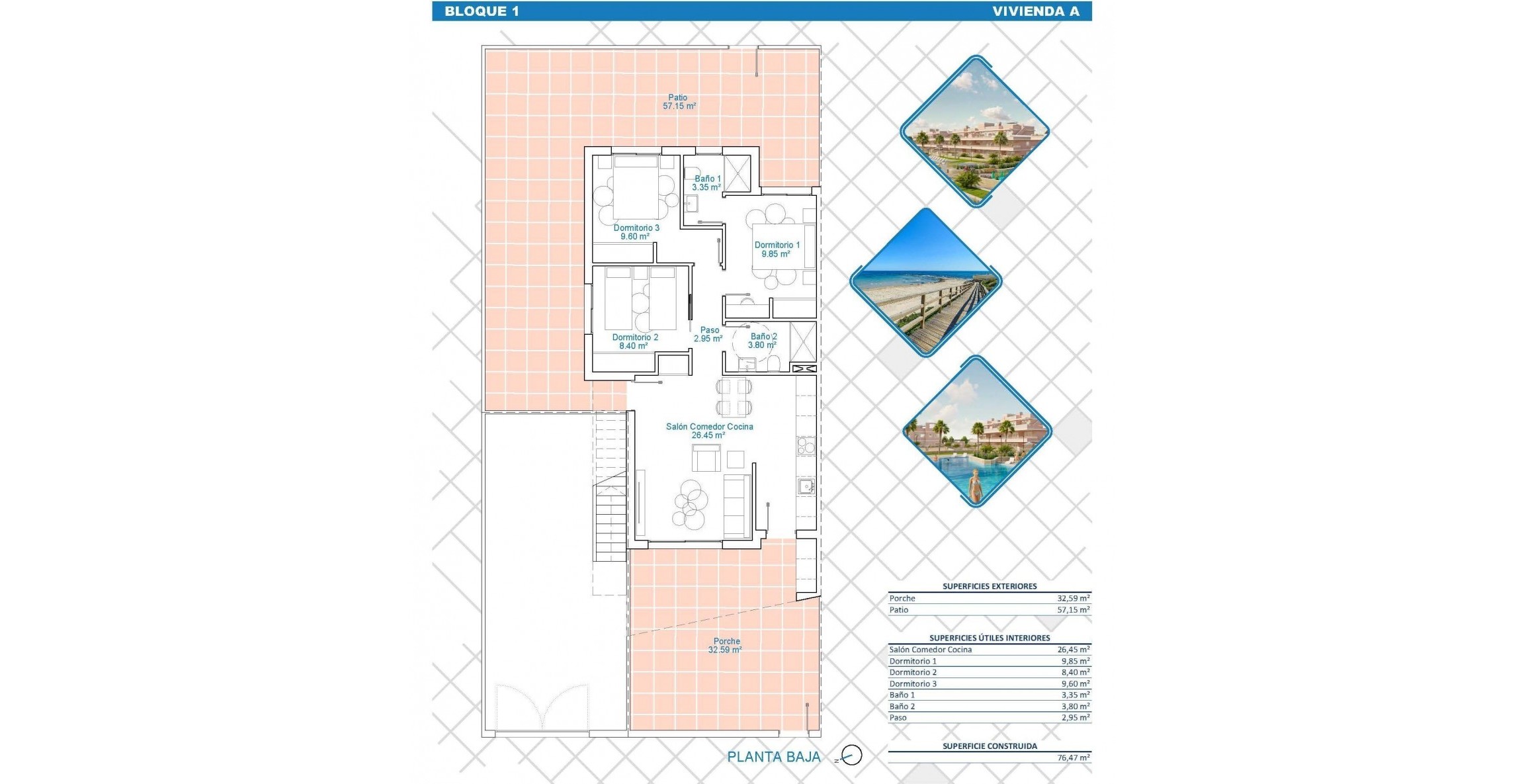 Nueva construcción  - Bungaló - Pilar de la Horadada - Lo Monte