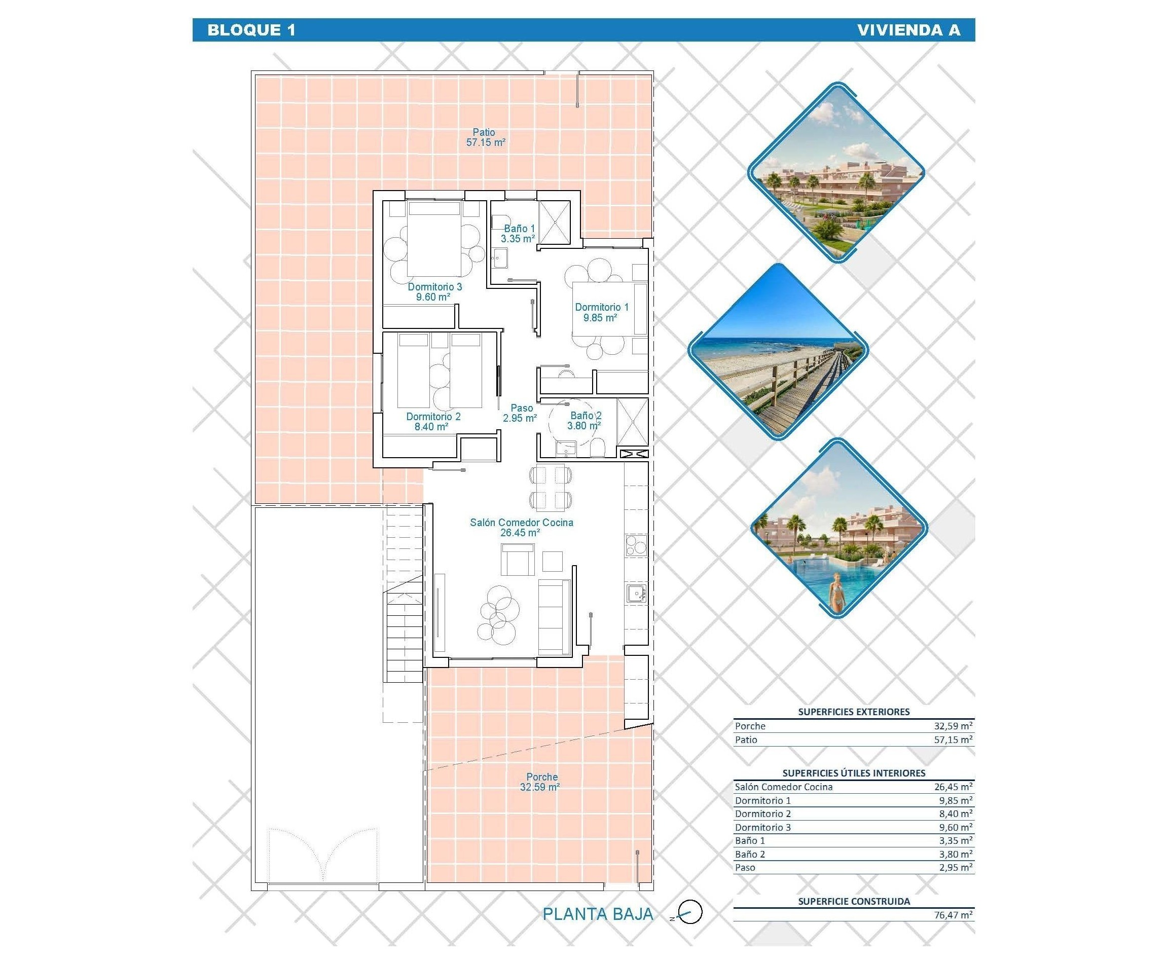 Nueva construcción  - Bungaló - Pilar de la Horadada - Lo Monte