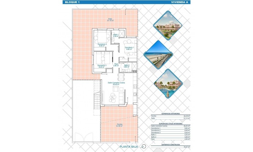 Nueva construcción  - Bungaló - Pilar de la Horadada - Lo Monte