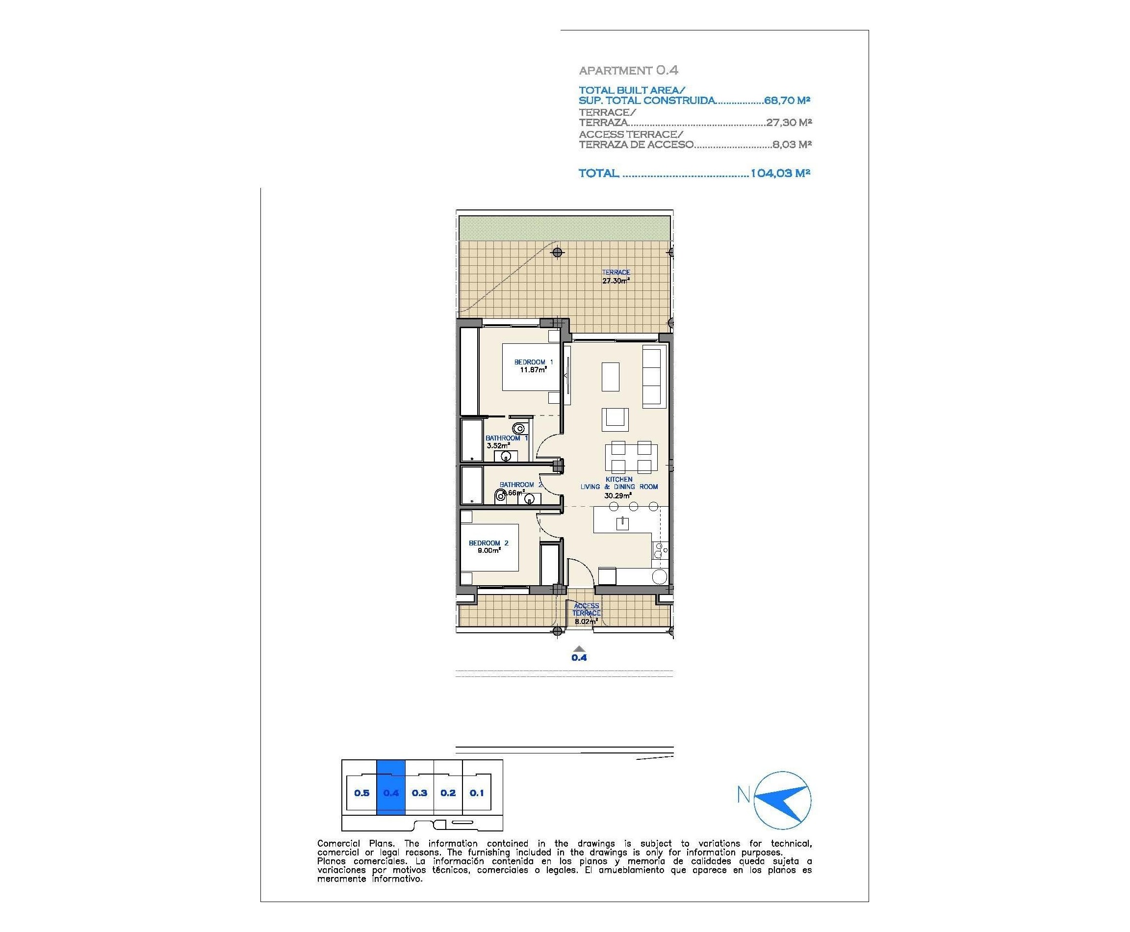 New Build - Apartment - Los Alcázares - Serena Golf