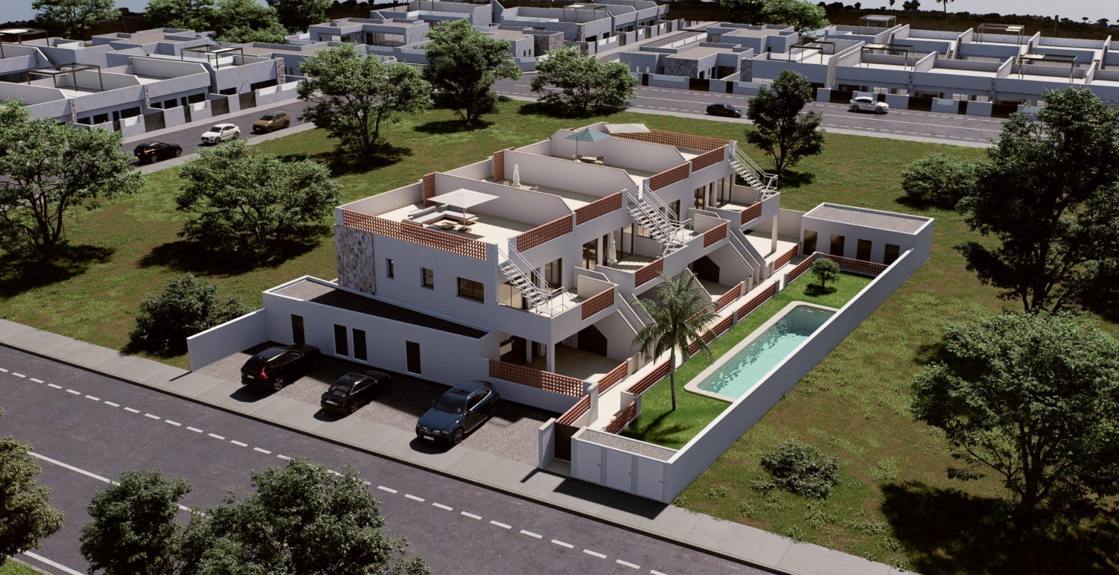 New Build - Bungalow - Pilar de la Horadada - Parque del Mediterraneo
