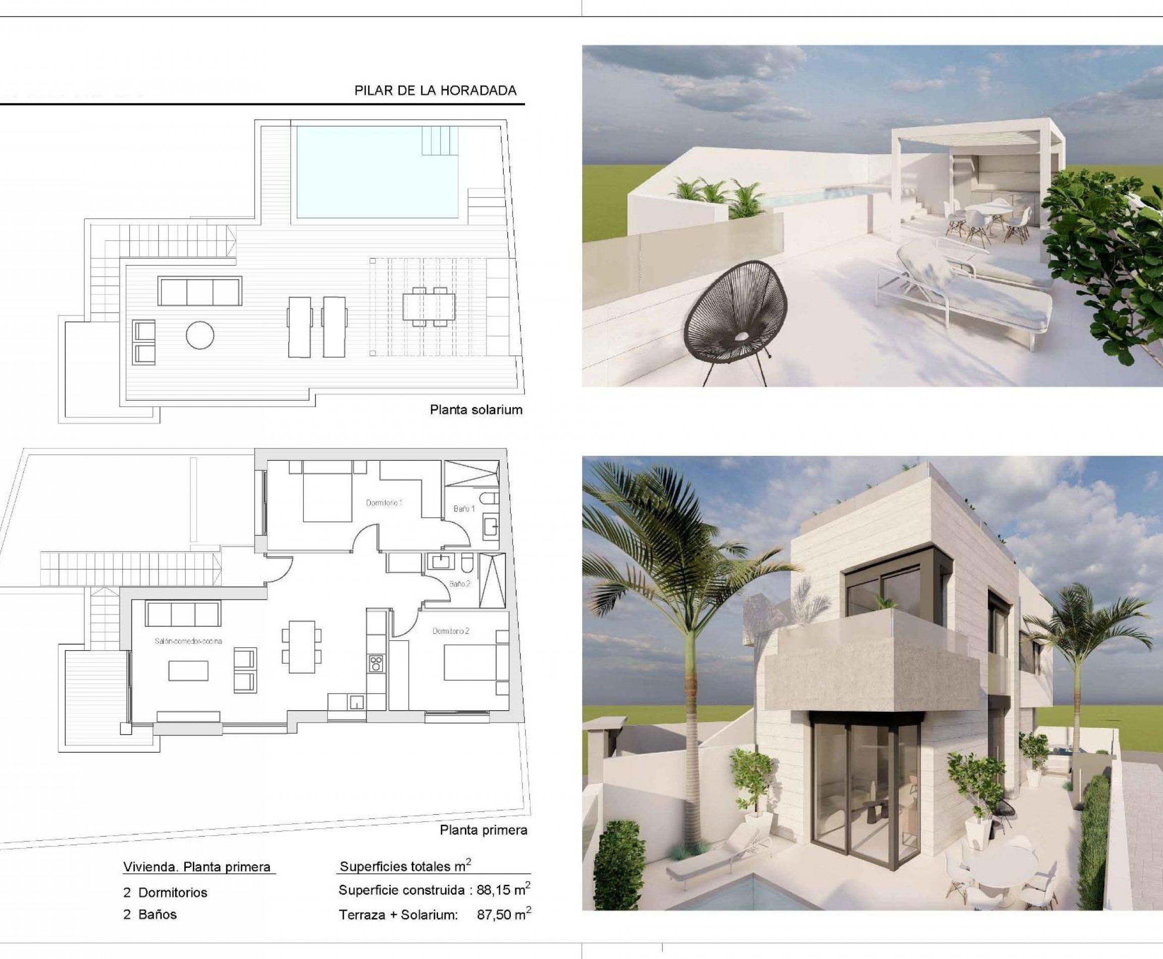 New Build - Bungalow - Pilar de la Horadada - Zona Pueblo