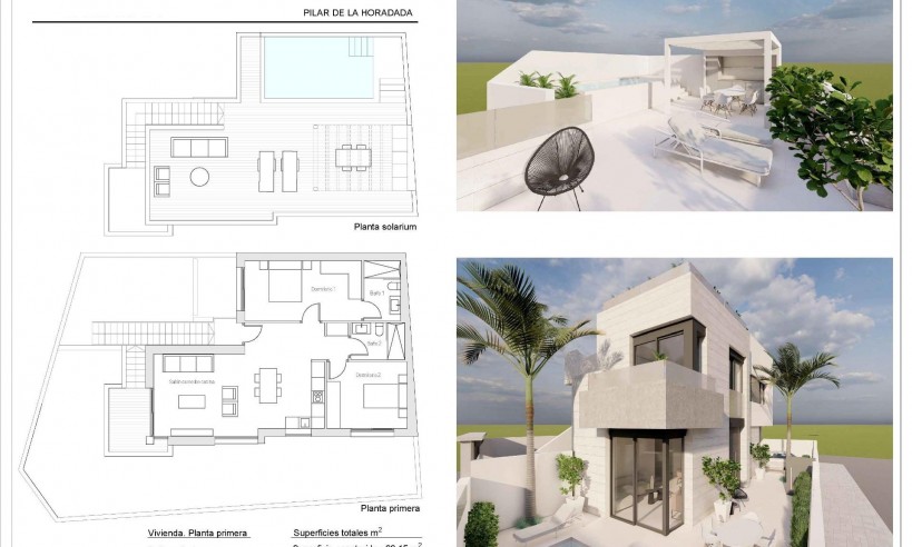 New Build - Bungalow - Pilar de la Horadada - Zona Pueblo