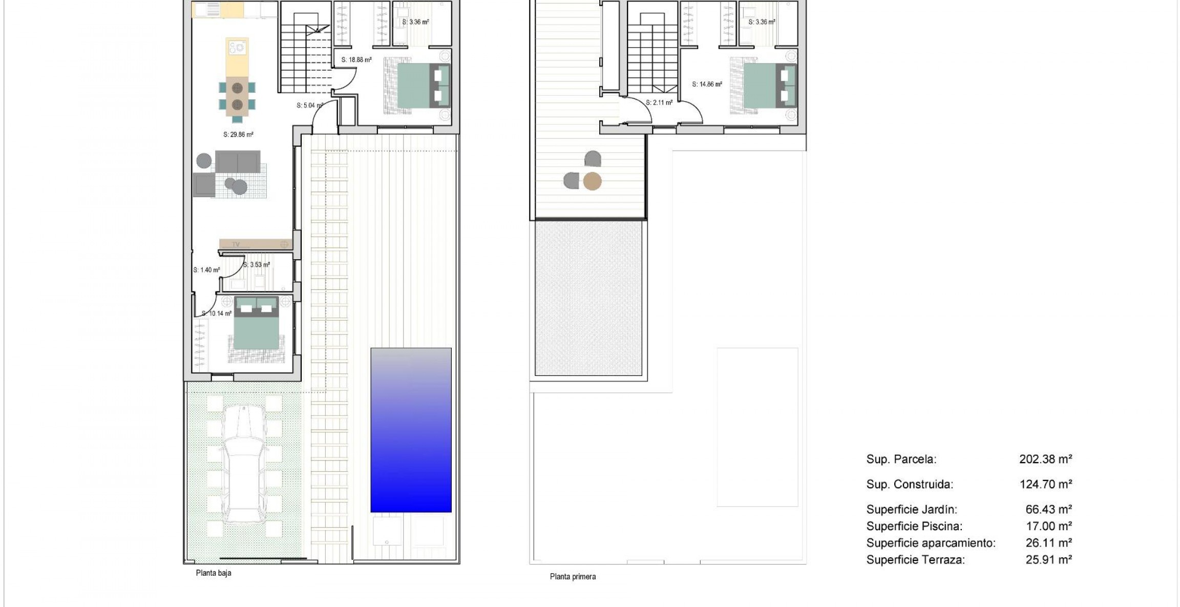 New Build - Town House - San Javier - Parque del Doce
