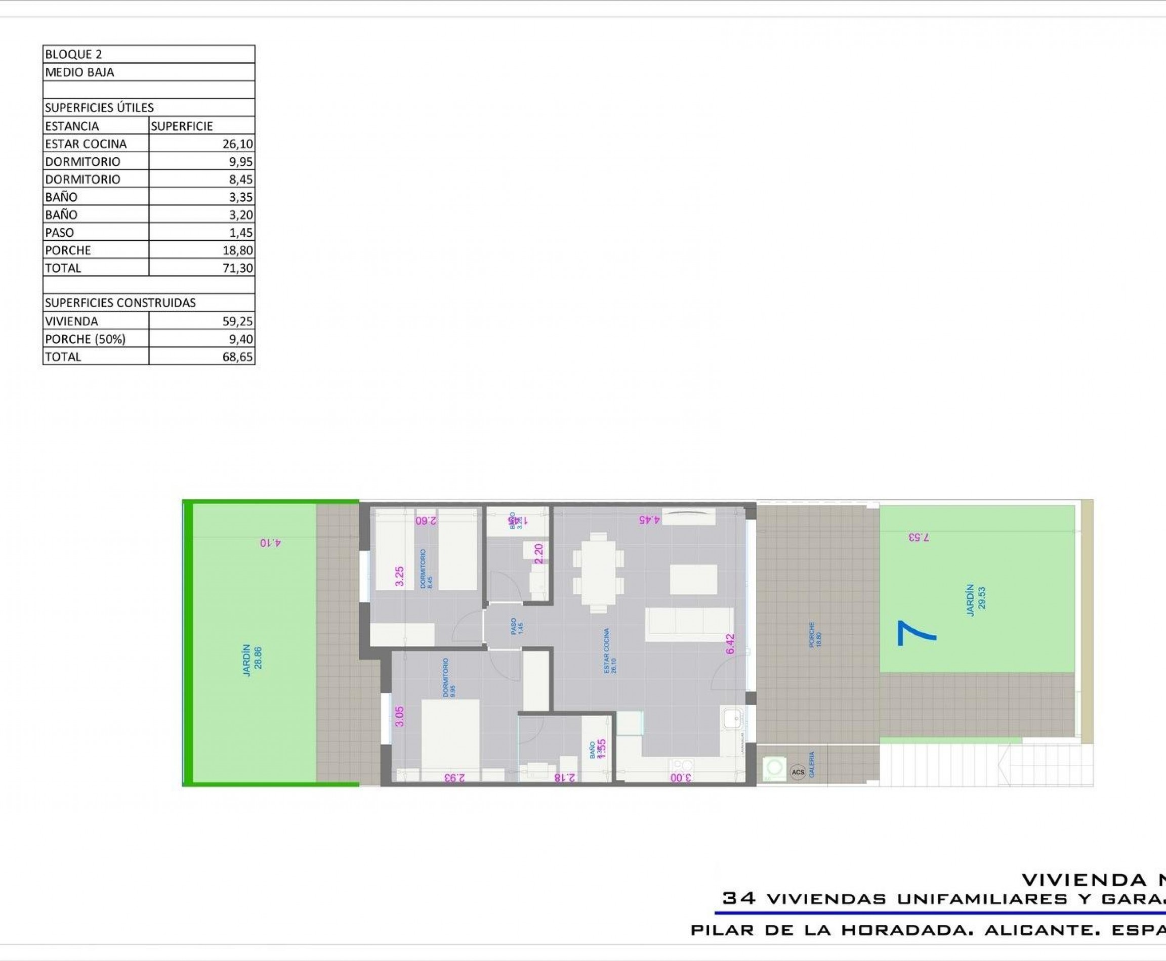 New Build - Bungalow - Pilar de la Horadada - pueblo