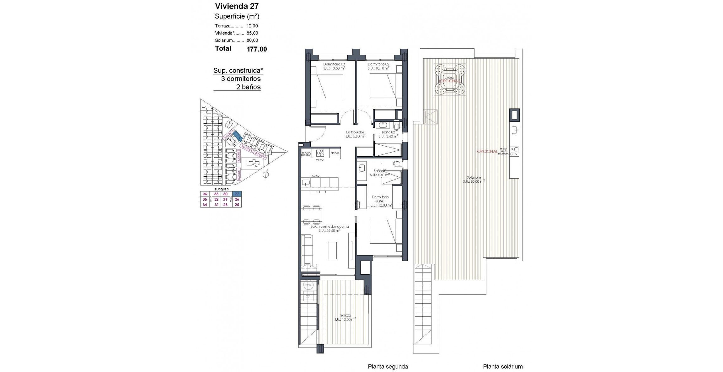 New Build - Penthouse - Los Alcázares - Serena Golf