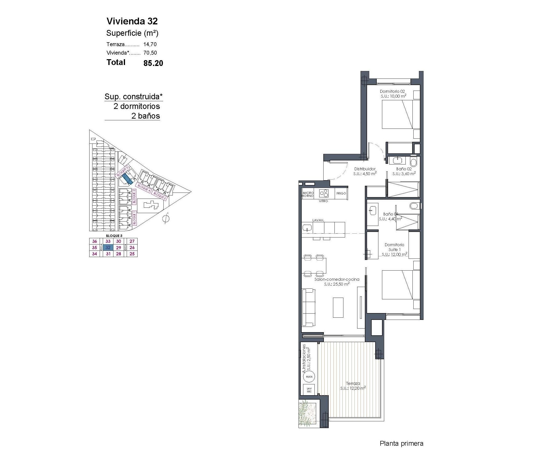 New Build - Apartment - Los Alcázares - Serena Golf