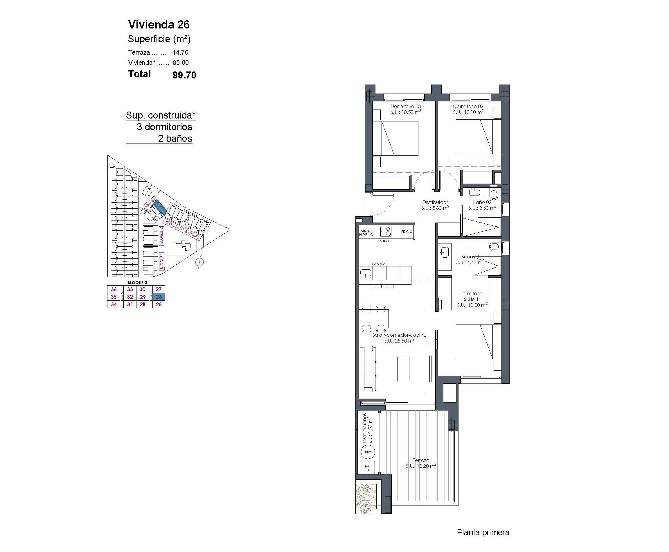 New Build - Apartment - Los Alcázares - Serena Golf
