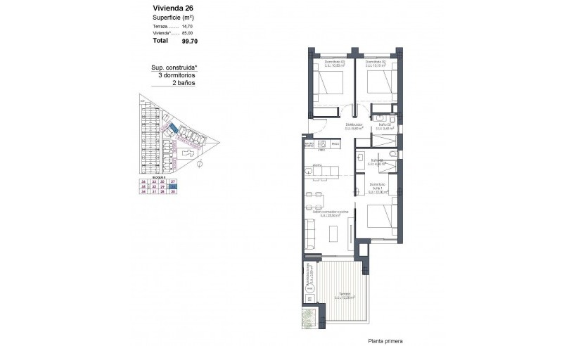 New Build - Apartment - Los Alcázares - Serena Golf