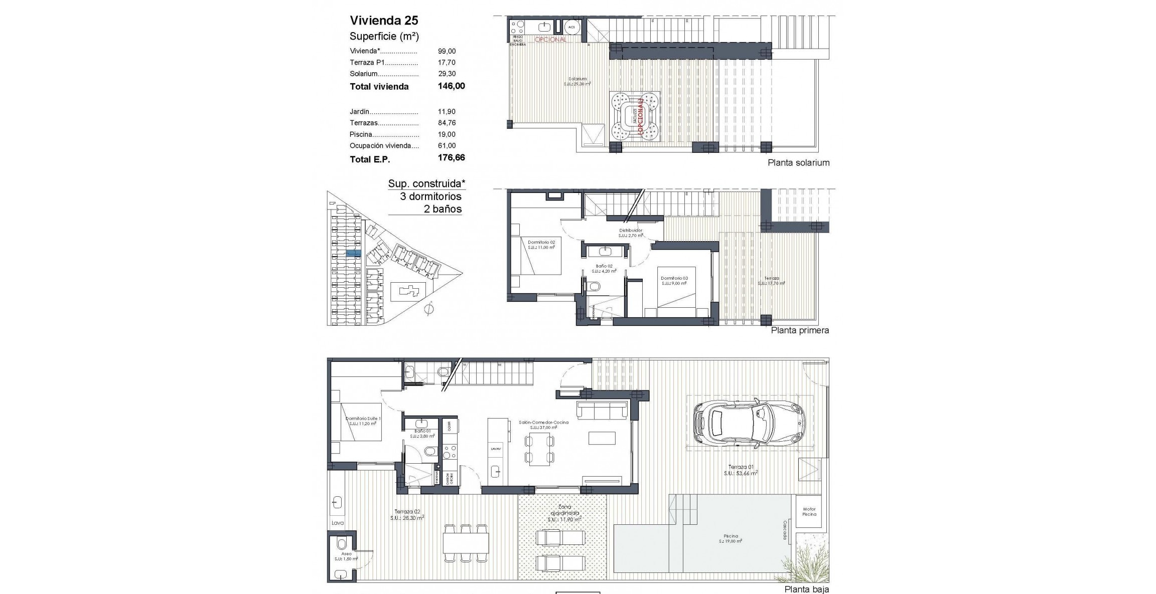 New Build - Quad House - Los Alcázares - Serena Golf