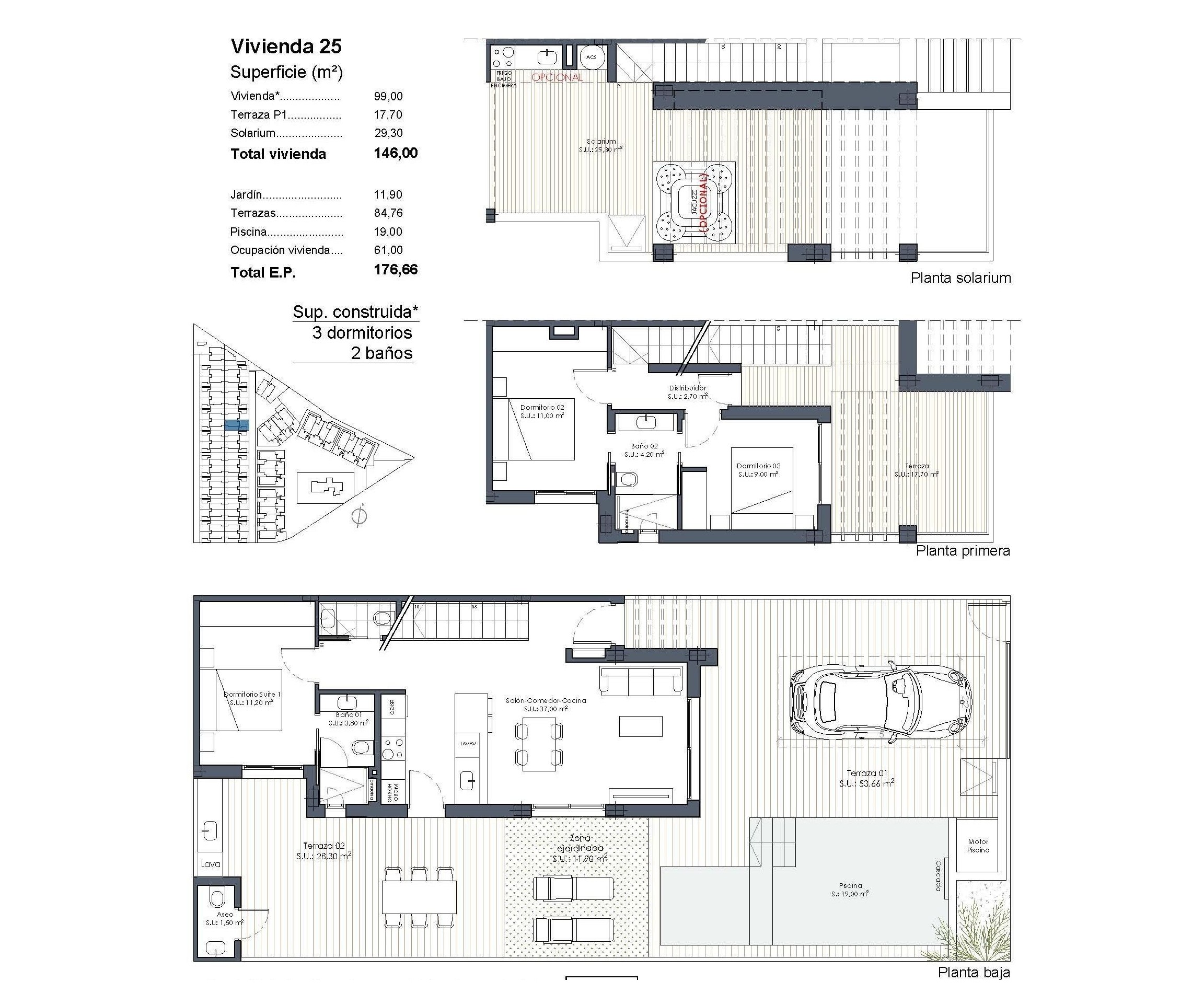 New Build - Quad House - Los Alcázares - Serena Golf