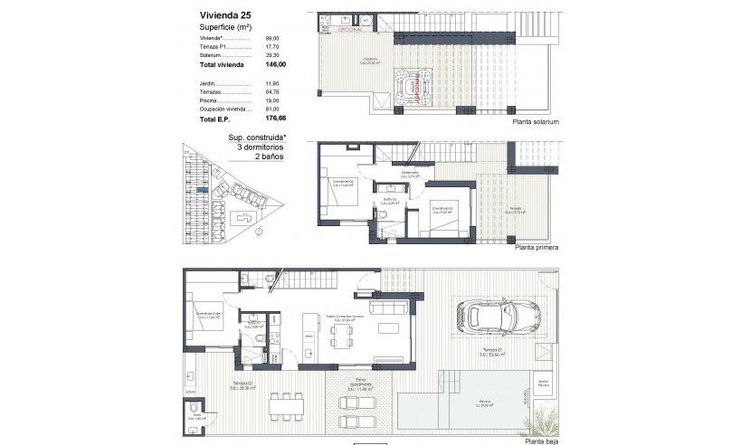 New Build - Quad House - Los Alcázares - Serena Golf