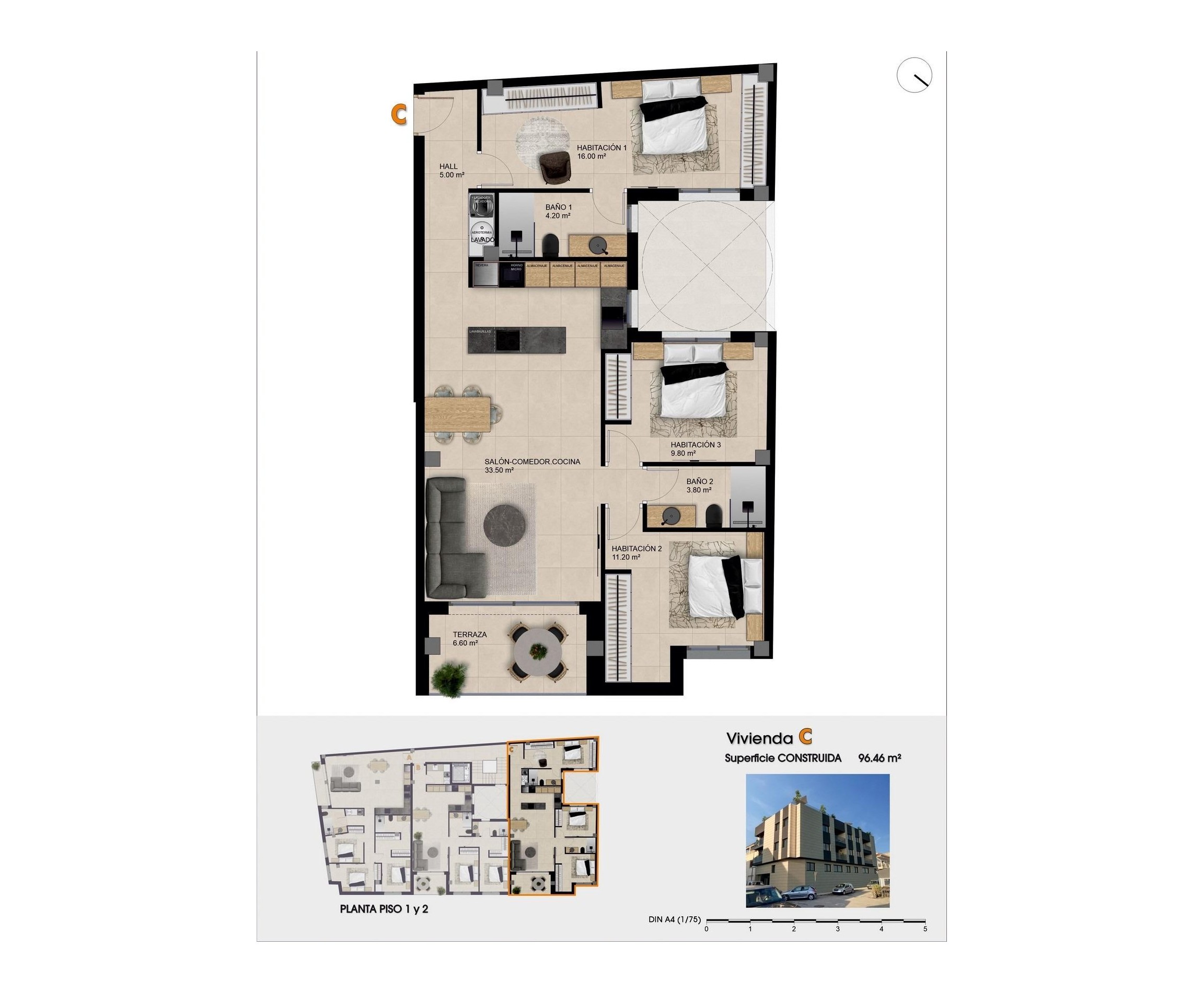 New Build - Apartment - Catral - pueblo