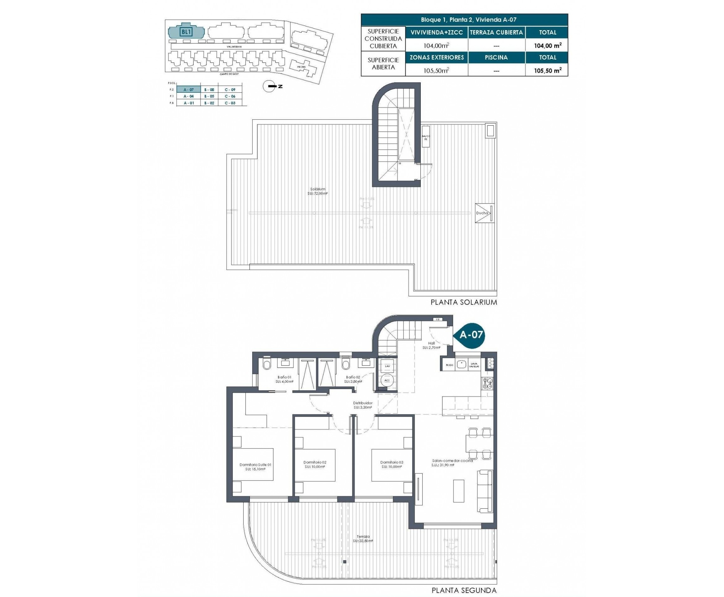 Nybyggnation - Takvåning - Los Alcázares - Serena Golf