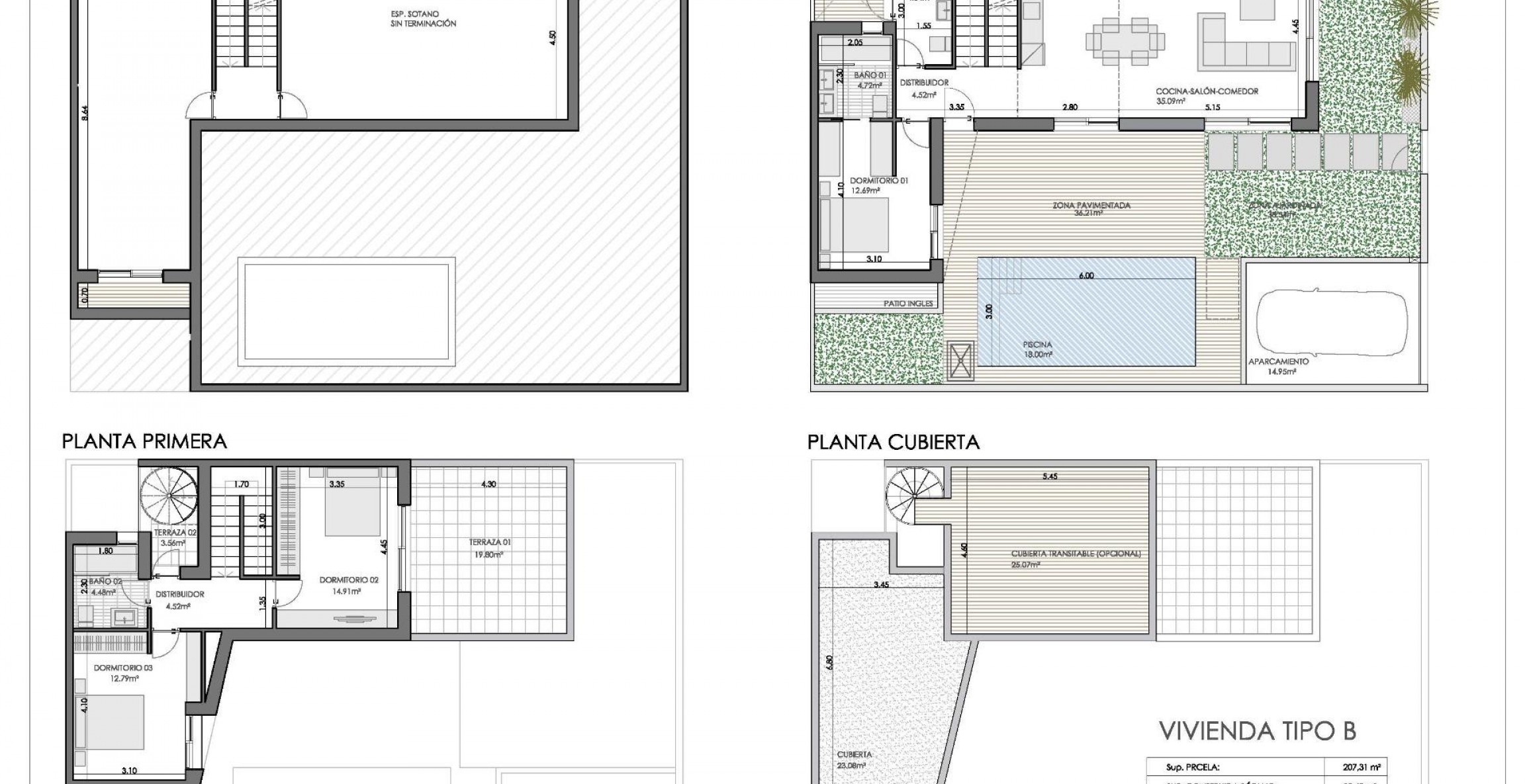 New Build - Quad House - Bigastro - Loma Alta